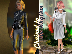 Sims 3 — Chained to the Rhythm by Kiolometro — Chained to the Rhythm. White dress and sport suit. For young adult sims.