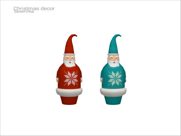 Sims 4 — [Christmas decor] - Santa Claus by Severinka_ — Santa Claus decorative toy From the set 'Christmas decor'