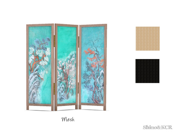 Sims 4 — Japan Bedroom - Screen Mesh by ShinoKCR — Furniture with a japanese touch in Misc