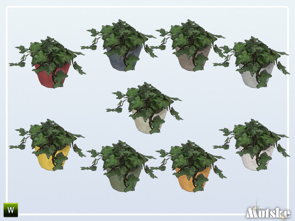 Sims 4 — Milford Ivy by Mutske — Table plant. Made by Mutske@TSR. 
