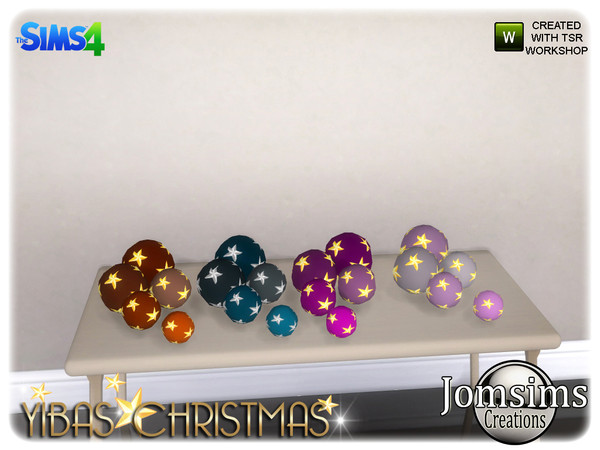Sims 4 — yibas ball deco for table by jomsims — yibas ball deco for table