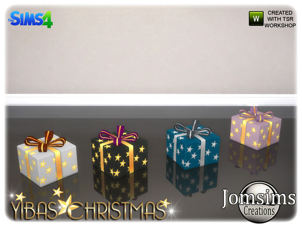 Sims 4 — yibas christmas deco gift box 1 by jomsims — yibas christmas deco gift box 1