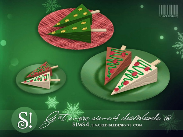 Sims 4 — Holiday Yummies - Festive cheesecakes *decor only* by SIMcredible! — by SIMcredibledesigns.com available at TSR