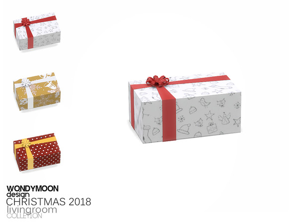 Sims 4 — Christmas 2018 Gift I by wondymoon — - Christmas 2018 - Decorations - Gift I - Wondymoon|TSR - Creations'2017