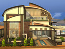 Sims 4 — Butterfly Mansion (noCC - Modern) by norenegonc2 — Huge modern style mansion with tailored gardens, huge outdoor