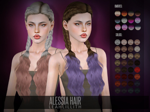 Sims 3 — Leahlillith Alessia Hair by Leah_Lillith — Alessia Hair All LODs Smooth bones Custom CAS thumbnail hope you will