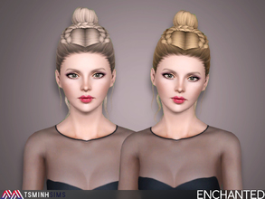 Sims 3 — Enchanted ( Hair 50 ) by TsminhSims — - New meshes - All LODs - Smooth bone assigned 