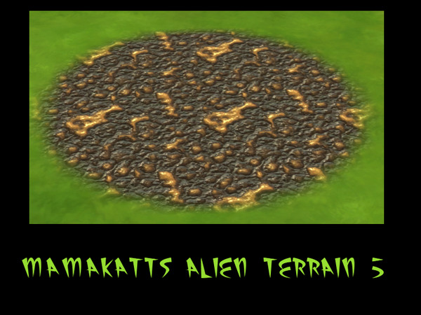 Sims 4 — Mamakatts Alien Terrain 5 by wytewynter — nothing makes your alien Sim feel more at home than his native soil. 