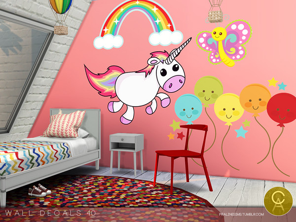 Sims 4 — Wall Decals 40 by Pralinesims — By Pralinesims