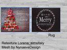 Sims 4 — rugs christmas v2  by loryy19922 — 4 variant of color for your rug! retexture by me mesh by NynaeveDesign :