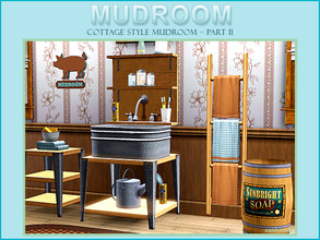 Sims 3 — Style Mudroom Part II by Cashcraft — Cottage Style Mudroom Part II, features a large garden style sink, utility