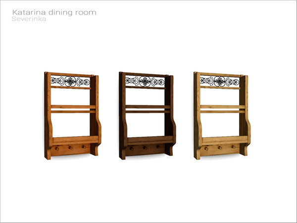 Sims 4 — [Katarina dining] - wall display by Severinka_ — Wall display for dishes From the set 'Katarina dining room'