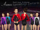 Sims 4 — Alyouksa Mystique Ribbons Gymnastics Leotards by Alyouksa — Alyouksa Mystique Ribbons Gymnastics Leotards 5