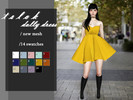 Sims 4 — tslok Dolly Dress by tslok — /A cute puffy dress /new mesh /14 swatches