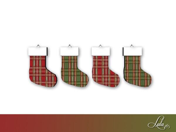 Sims 4 — Yuletide Living Stocking Decor  by Lulu265 — Part of the Yule Tide Living Set
