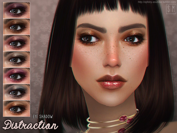 Sims 4 — [ Distraction ] - Eyeshadow by Screaming_Mustard — A new simple eyeshadow. For females, teen +. With custom