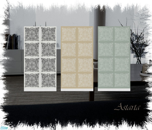 Sims 2 — H.C. Andersen by Astarta — These wallpapers are inspired by Hans Christian Andersens papercuts.