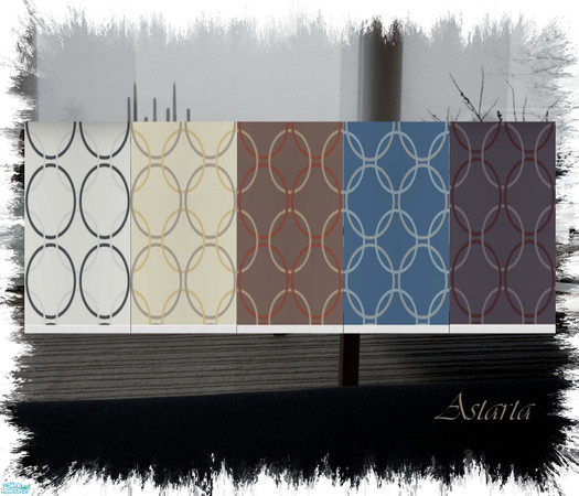 Sims 2 — Circles by Astarta — Circles on the wall - heres 5 different colors.