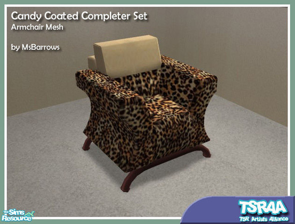 Sims 2 — Candy Coated Armchair by MsBarrows — The Candy Coated Couch is another nice sofa that went with absolutely