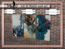 Sims 4 — Ink&Water Wall Art by Mis_O — Ink under water wall art.