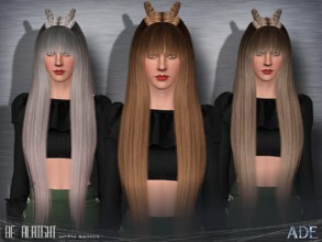 Sims 3 — Ade - BeAlright (With Bangs) by Ade_Darma — New Hair Mesh No Morph all Bones assigned All LODs