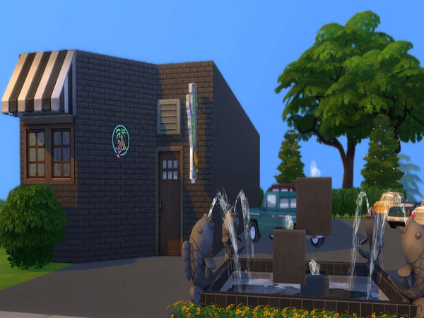 Sims 4 — Joe's Dive Bar by staralien2 — Welcome to Joe's Dive Bar where the music never ends and the party goes all