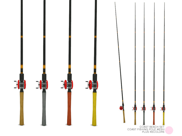 Sims 4 — Coast Fishing Pole Mesh by DOT — Coast Fishing Pole Mesh by DOT of The Sims Resource