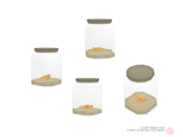 Sims 4 — Coast Sleeping Fish Mesh by DOT — Coast Sleeping Fish Mesh by DOT of The Sims Resource