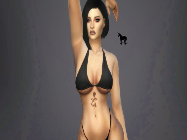 Sims 4 — BlackRoseTattoos by DemonUnicorn666 — The black rose symbolizes the beginning of new things, a journey into