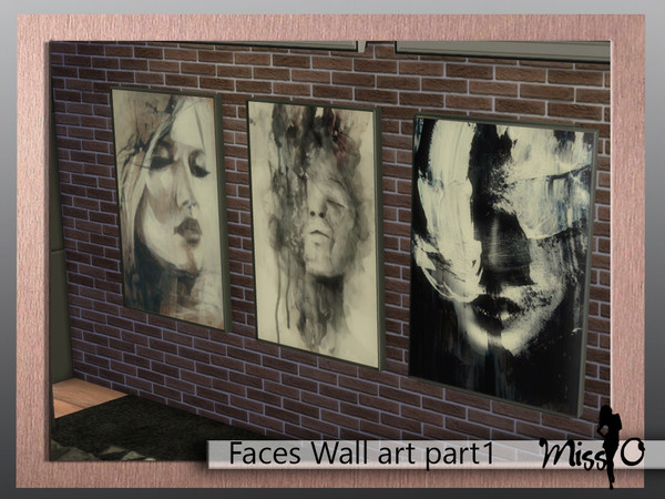 Sims 4 — FACES Wall Art 1 by Mis_O — Set of oil paintings for your Sim-homes. part 1 Enjoy)