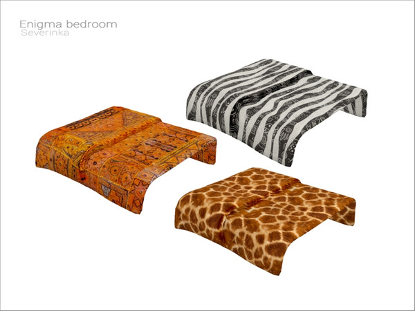 Sims 4 — [Enigma bedroom] - bed blanket by Severinka_ — Blanket for double bed From the set 'Enigma bedroom' Build / Buy