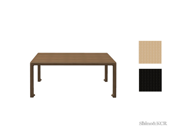Sims 4 — Japan Dining - Dining Table by ShinoKCR — Dining Room Furniture with a japanese touch was wrong file - is fixed