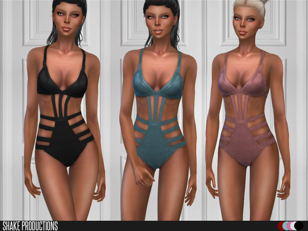 Sims 4 — ShakeProductions 91-3 by ShakeProductions — 10 Colors Handpainted Swimwear