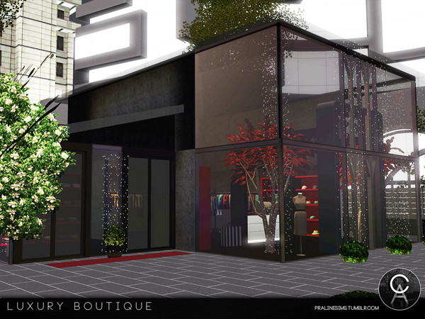 Sims 3 — Luxury Boutique by Pralinesims — EP's required: Ambitions Late Night Into the future