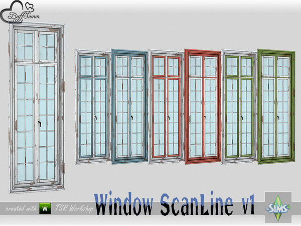 Sims 4 — WindowSet ScanLine Full 1x1 v1 R by BuffSumm — Part of the *Window Set ScanLine* Created by BuffSumm @ TSR