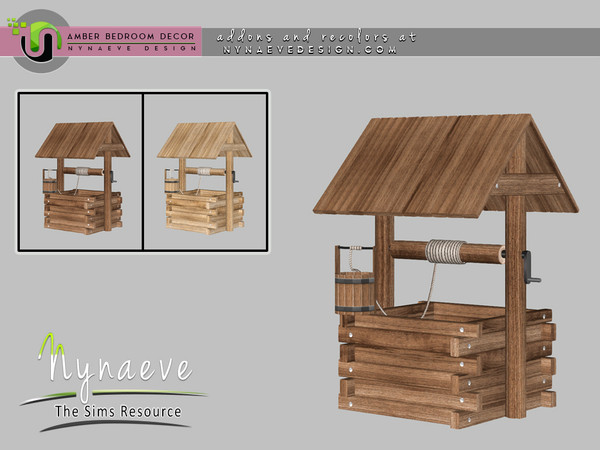 Sims 4 — Amber Miniature Well by NynaeveDesign — Amber Bedroom - Miniature Well Located in: Decor - Miscellaneous Decor