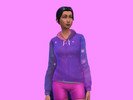 Sims 4 — Galaxy Hoodie by DanielKlein — Hoodie with space illustration, because you are different. (Almost)