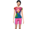 Sims 4 — Ice Cream Print T-Shirt by DanielKlein — A colorful T-Shirt with ice cream! Unimaginable.