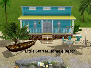 Sims 3 — Little Starter Home Beach by Jujubee77 — One bedroom, one bathroom starter home. Who doesn't like the beach?