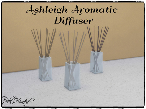 Sims 4 — Ashleigh Aromatic Diffuser by RightHearted — A light blend of natural essences. This diffuser fills your sim's
