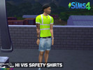 Sims 4 — Hi Vis Safety Shirts by SatelliteBeep — I couldn't find anything like this around so I decided to make a set of