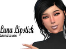 Sims 4 — Luna Lipstick v1 (Vibrant colors) by LunaEclipse — Eight shades of vibrant lipstick including Nude, Purple,