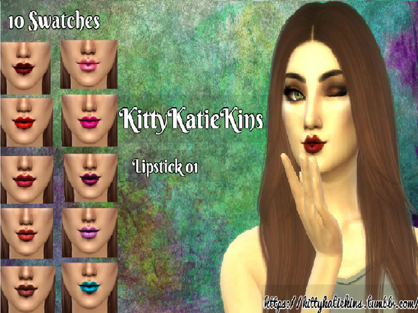 Sims 4 — LovelyLips 01 - KittyKatieKins by KittyKatieKins — Hi! This is my first CC I have created :) -10 Swatches -Range