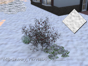 Sims 4 — MB-Snowy_Terrain by matomibotaki — MB-Snowy_Terrain, terrain with snow texture to give your Sims surrounding a