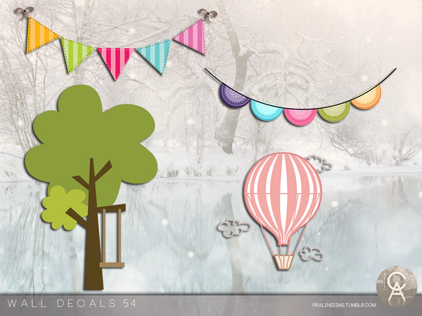 Sims 4 — Wall Decals 54 by Pralinesims — By Pralinesims