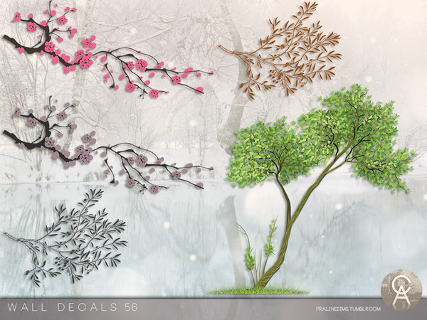 Sims 4 — Wall Decals 56 by Pralinesims — By Pralinesims
