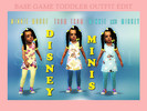 Sims 4 — Disney Minis  by saesaegsi — Disney themed Toddler outfit Comes in three styles Base Game Re-color
