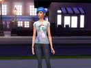 Sims 4 — Unicorn T-Shirt  by DanielKlein — T-Shirt with Unicorn and Rainbow in a background. Something cute, something