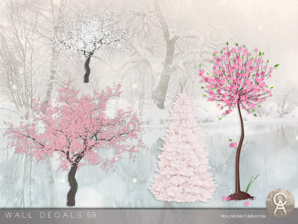 Sims 4 — Wall Decals 59 by Pralinesims — By Pralinesims