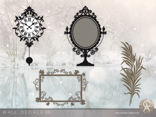 Sims 4 — Wall Decals 69 by Pralinesims — By Pralinesims